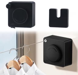 Unyqoos® Uittrekbare waslijn van 4,8 meter voor binnen en buiten met anti-doorhang functie — thumbnail 1