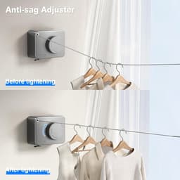 Verstelbare Wanddroger Kledinglijn - 4.2m — thumbnail 5