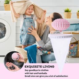 3 stuk - Wasmachine Lint Vanger - Mesh Net Haar Remover - Geschikt voor Huisdier Haar & Vilt Opruimen - Herbruikbare Was Accessoire — thumbnail 5
