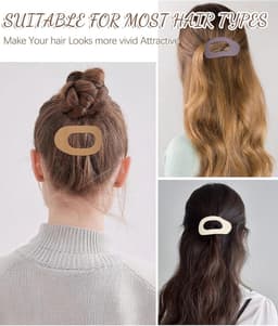Set van 6 Grote Haarspeldjes voor Dik Haar - Anti-Slip Krokodillenklem — thumbnail 3