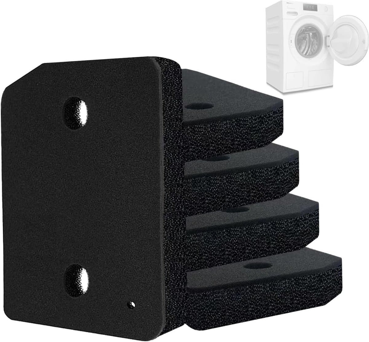 5 stuks- Droger Filter Sponsfilter - Droogfilters geschikt voor Miele T1 - Filter spons foam - Filter - Droger basisfilter - wasdroger sokkelfilter - 210 x 155 mm - Zwart — afbeelding 1