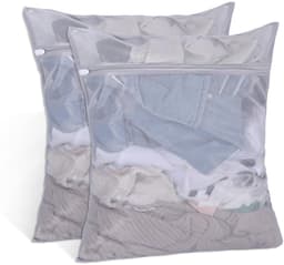 IMPERATORIS® Waszakjes voor Wasmachine - Bescherming voor Fijne Was en Schoenen - Mesh Wasnet met Rits - Voorkomt Slijtage - Set van 2 - transparente - 50 x 60 cm — thumbnail 1