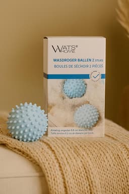 Wats Home Droogballen – Sneller Drogen, Minder Kreukels & Energiebesparend – 2 Stuks — thumbnail 2