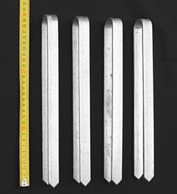 DanDiBo 4 stuks grondankers verzinkt XL grondankers voor rozenboog 30 cm haringen grondpen grondpen bevestiging verankeringsset — thumbnail 1