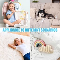 12 stuks herbruikbare haarvangers voor wasmachine - voor honden en katten - voor het verwijderen van dierenharen en pluisjes voor kleding - blauw — thumbnail 4