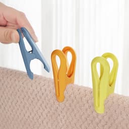 50 stuks kleurrijke wasknijpers met mand - antislip, zonder afdruk, ideaal voor kledingdroging — thumbnail 5