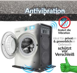 Antitrillingsmat - bouwbeschermingsmat - Rubber - antislip en duurzaam - 60 x 60 cm — thumbnail 5