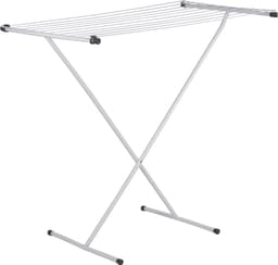 Bo-Camp - Droogrek - Compact - Staal - Schaarmodel - Wit - 9 Meter — thumbnail 1