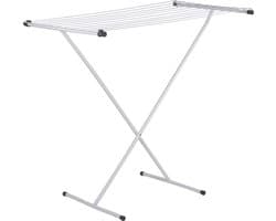 Bo-Camp - Droogrek - Compact - Staal - Schaarmodel - Wit - 9 Meter — afbeelding 1