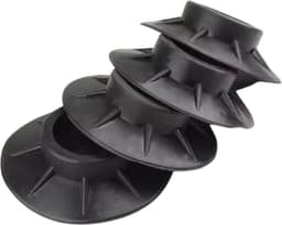 Jumada's - Trillingsdempers wasmachine – Set van 8 stuks – Extra dik - Voetjes wasmachine & droger - Wasmachine demper – Anti trillings pads — thumbnail 2