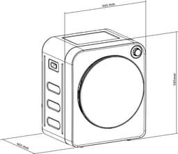 GreenBlue GB410 - Wasdroger - Condensdroger - Elektrische wasdroger - 3kg lading - 5 Programma`s - Wit — thumbnail 4