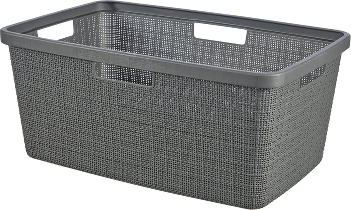 Curver Jute Wasmand - 46L - Donkergrijs — afbeelding 1
