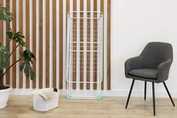Droogrek Universal 18m wit - Gevleugelde Opvouwbare Kleding Airer, Metaal — thumbnail 2