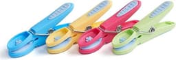 wasknijpers plastic-Knijper bloem-48 stuks blauw-geel-groen-roze-van wasknijpers — thumbnail 1