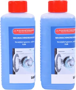 Set van 2 Wasmachinereiniger Strong - Multireiniger voor Anti-Kalk en Onderhoud - 500ml - Blauw - Geschikt voor Alle Wasmachines — thumbnail 1
