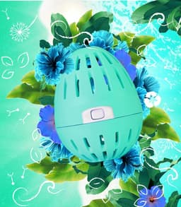 EcoEgg Was ei – Tropical Breeze - Wasparels – Navulbaar – Voor de witte en lichte was - Geschikt voor de gevoelige huid – Dermatologisch getest - 70 wasbeurten - Blauw — thumbnail 4