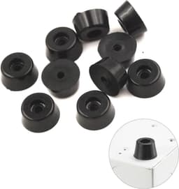 FSW-Products - 4 Stuks Rubberen Voetjes - Onderzetters en Stootdopjes - Rubber Deurstopper - Meubelonderzetter - Trillingsdempers - Antislip Bescherming - 11 x 9 x 6 mm — thumbnail 1