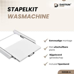 Dastium Home - Stapelkit Wasmachine en Droger - Stapelset Wasmachine en droger - Tussenstuk Wasmachine en Droger - Universeel — thumbnail 2