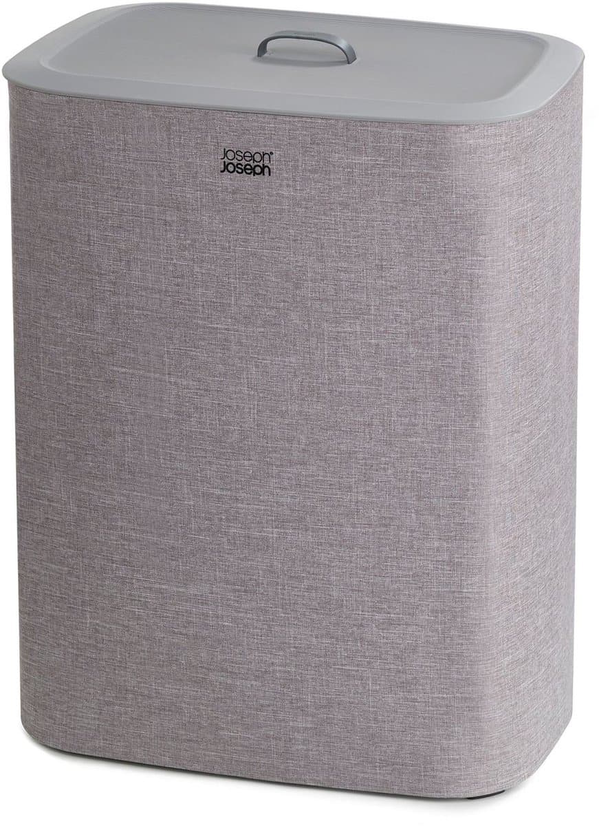 Joseph Joseph Tota Wasmand - 2 Compartimenten – Was Sorteren – 90 Liter - Grijs — afbeelding 1