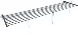 Foxydry Duo 202 cm balkon droogrek - antraciet - rechthoekige reling — thumbnail 3