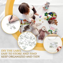 DAKCOS 2 stuks opbergmand wasmand opbergdozen van bamboe stoffen dozen dozen opvouwbare manden; 32L, beige — thumbnail 2