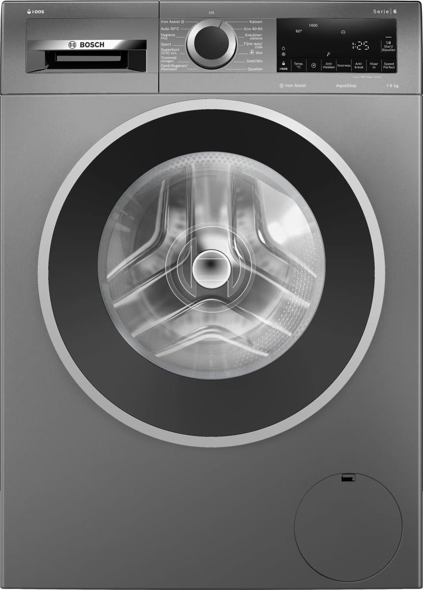 Bosch Serie 6 WGG244FINL wasmachine Voorlader 9 kg 1400 RPM Grijs — afbeelding 1