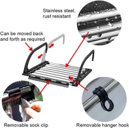 Handdoekrek Radiator - Badkamer - Droogrek - Zwart — thumbnail 2
