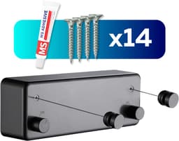 kwali.® Waslijn Uittrekbaar - Waslijndraad met stalen kern - Wasdraad - Wasrek alternatief - Roldrooglijn - Uittrekbare Waslijn - 8,8 m drooglengte — thumbnail 1