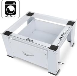 Onderstel voor wasmachines en drogers met 2 lades | max. 300 kg | 126x54x32cm — thumbnail 4