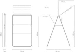 Brabantia HangOn Droogrek 15m - Inklapbaar Wasrek - Matt Black — thumbnail 2