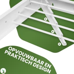 My Green Deal - Wanddroogrek Inklapbaar - Wasrek Hangend Trapgat - Hangdrookrek - Drying Rack Laundry — thumbnail 4