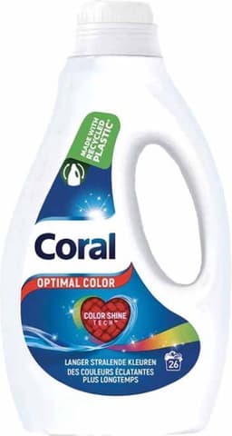 Coral - Vloeibaar Wasmiddel - Optimal Color - Voordeelverpakking 6 X 26 wasbeurten — thumbnail 2