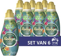 Robijn - Vloeibaar Wasmiddel - Klein & krachtig - Paradise Secret- 6 flessen - 114 wasbeurten - Voordeelverpakking — thumbnail 1