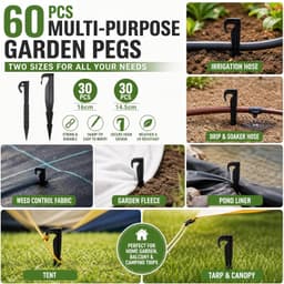Grondankers 14,5 cm en 16 cm - plastic - 60 stuks - voor bevestigen irrigatieslang - Vemera — thumbnail 4