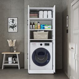Roomart DORA-II Wasmachine Ombouwkast 70x186 cm - Wit — thumbnail 3