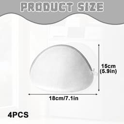 BH-waszakje - waszak - 4 stuks - 18*15 cm - mesh waszakken - wasmachine zakken - Lingerie Waszakjes met Rits - ondergoed wasnet voor dames - herbruikbare - voor intiem ondergoed - kledingbescherming - grijs — thumbnail 5