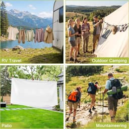 Reiswaslijn met Clip Verstelbaar voor Reizen Camping Balkon — thumbnail 5