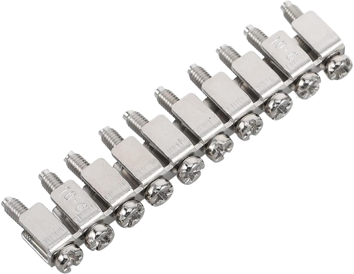 1set Terminal Block Jumper Insert Voor Efficiënte Aansluitingen Din Rail Grond Circuit Terminal Blocks Ruimtebesparend Eenvoudig Te Installeren Voor Diverse Elektrische — afbeelding 1