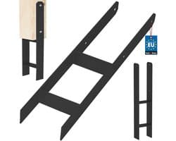KOTARBAU® H Instortanker - Paalhouder in Beton Storten 140 x 600 mm Betonanker voor Houten Palen - Paaldrager Beton - Kolomvoet Beton - Gepoedercoat Staal