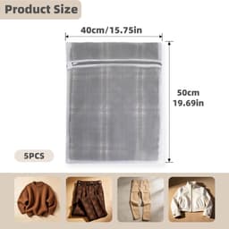 Waszak wasmachine 5 stuks, wasnet voor wasmachine 40 * 50 cm — thumbnail 5