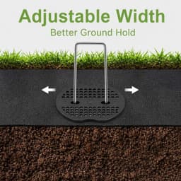 Set van 50 Stuks Grondankers met Wasers voor Tuin en Kampeergebruik — thumbnail 4