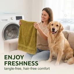 Haarvangers voor wasmachine - Herbruikbare haarverwijderaars in mosterdkleur en wit, 12 stuks — thumbnail 5