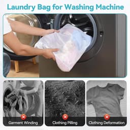Set van 4 waszakken in verschillende maten, herbruikbare reiswaszakken met rits, ideaal voor kleding, beddengoed en accessoires, maten 20x30 cm tot 60x50 cm — thumbnail 2