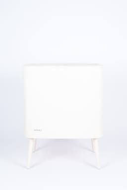 Novici wasmand beige 60L - wasmand op pootjes - wasmand op poten - wassorteerder met 2 vakken - wasbox - beige wasmand — thumbnail 4