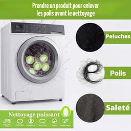 Harenverwijderingsbal voor de wasmachine, 12 stuks, voor het verwijderen van dierenharen uit de wasmachine — thumbnail 2