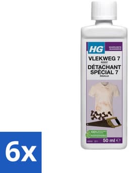 6 x HG - Wasruimte - Vlekweg 7 - Roest - 50 ml - Roestvlekken Verwijderen - Vlekkenverwijderaar - Textiel Reiniging - Tegels Schoonmaken - Natuursteen Reinigen — thumbnail 3