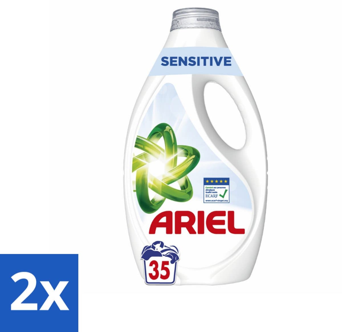 Ariel – Sensitive – Vloeibaar Wasmiddel – 1,58 L - Voordeelverpakking - 2 stuks — afbeelding 1