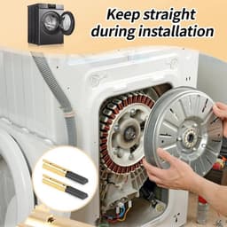 2 stuks L94MF7 koolborstels voor trommelwasmachines - elektrische motorkoolborstel - vervangende accessoires voor wasmachine - 5 x 13,5 x 39,6 mm — thumbnail 2