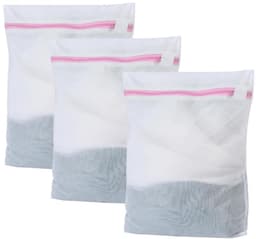 Dailygoods- Waszak Driedelige Set - Waszakken met Rits - Mini Waszak 25 x 30 cm - Ondergoed/Sokken/Baby Kleding - Fijnmazig Net - Wasnet — thumbnail 1