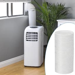 Afvoerslang Airco - Slang Mobiele Airco - Airco Koeling - Telescopische Verlenging - 300cm - Wit — thumbnail 4